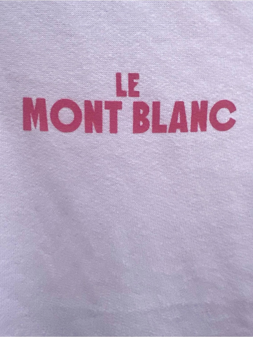 Wild Fable Le Montblanc Pink Sweatshirt XL Ski Mountain Chamonix Mont Blanc NWT - Picture 7 of 13